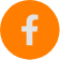 Logo do Facebook em um fundo laranja